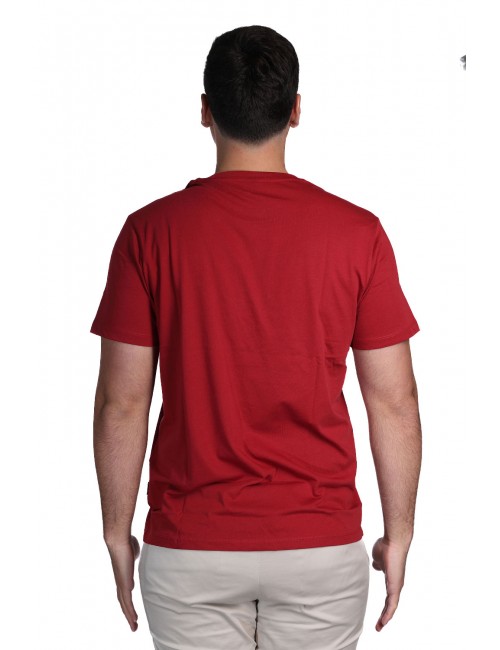 t-shirt refrigue UOMO BORDEAUX SCARLET - R4529M261 vista posteriore