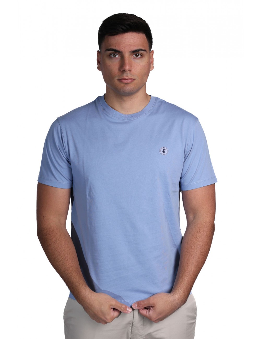 t-shirt save the duck UOMO AZZURRA 90072 - DT1194M - BESY22 ADELMAR vista frontale