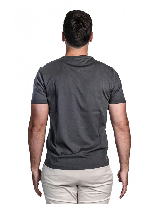 t-shirt save the duck UOMO NERA 1000 - DT1194M - BESY22 ADELMAR vista posteriore