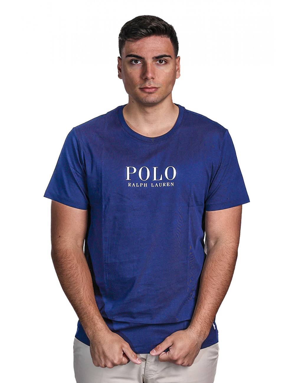 t-shirt polo ralph lauren UOMO NAVY - 714899613003 vista frontale
