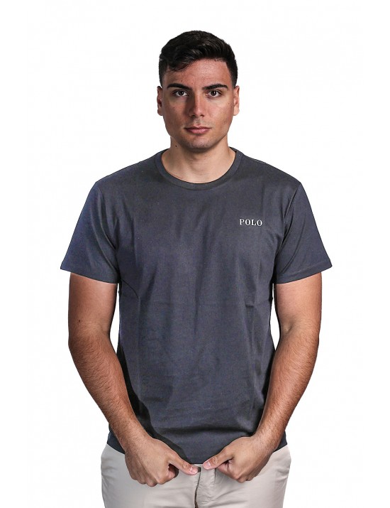 t-shirt polo ralph lauren UOMO BLACK - 714931650006 vista frontale