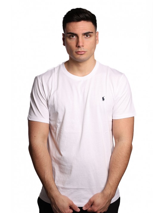 t-shirt polo ralph lauren UOMO WHITE - 714844756005 vista frontale