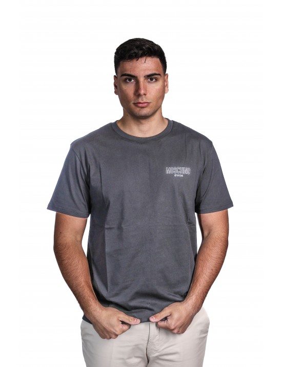 t-shirt moschino UOMO NERA 0555 - V3A0701 - 9421 vista frontale