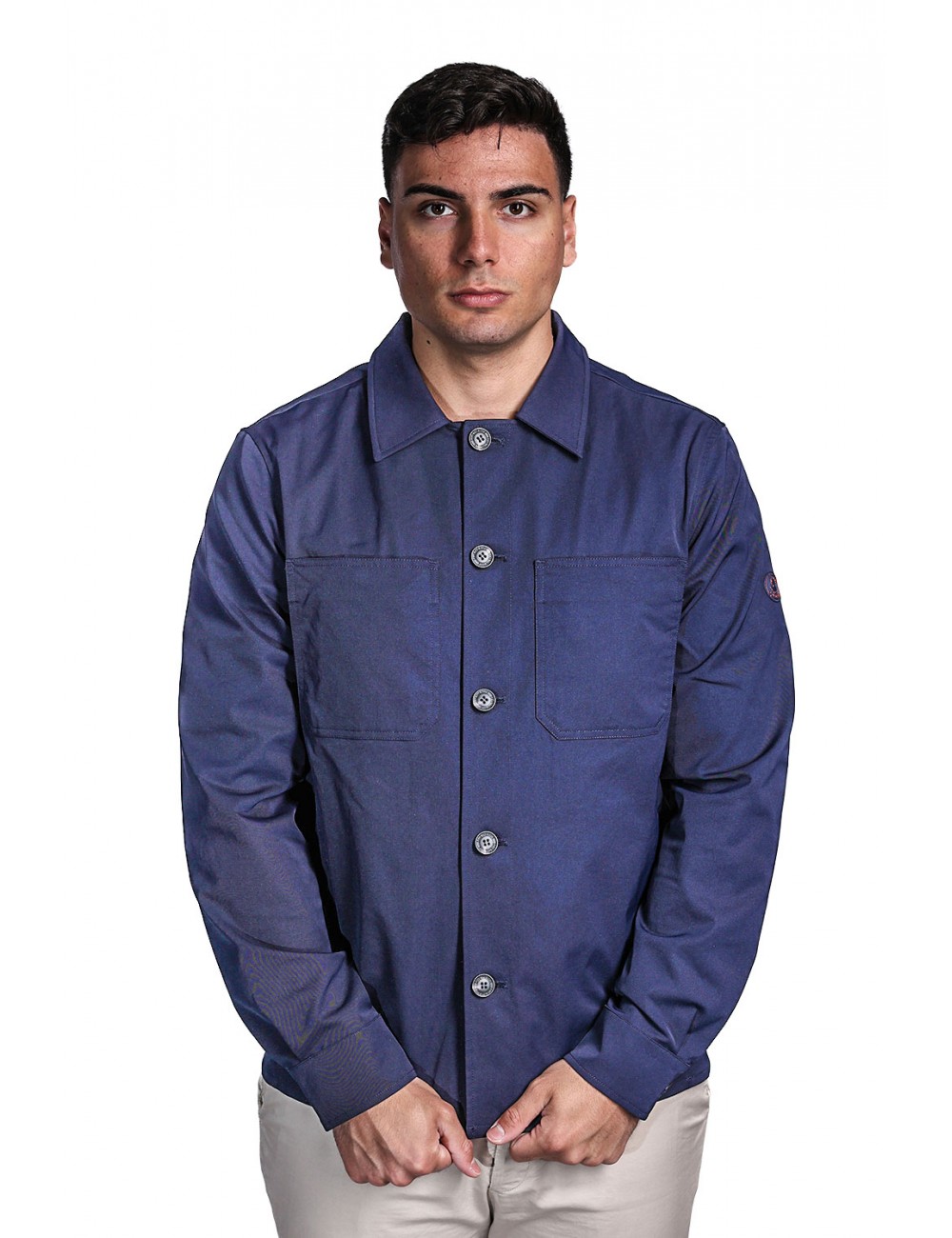 giubbino a giacca save the duck UOMO BLU 90000 - D32582M - GABA22 BASIL vista frontale