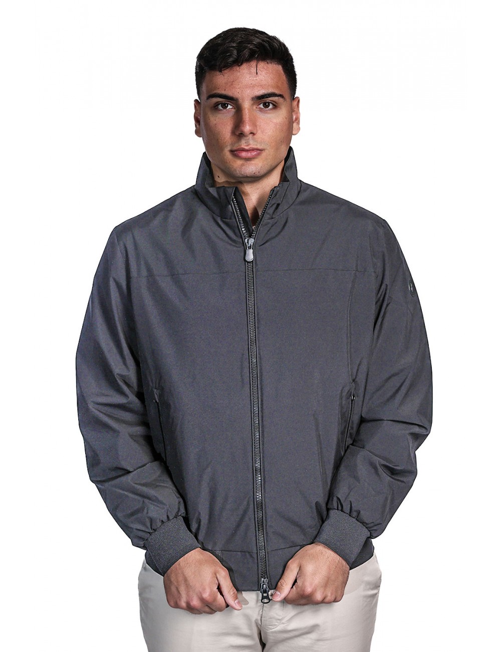 giubbino save the duck UOMO NERO 10000 - D35190M - DARK22 FINLAY vista frontale