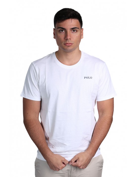 t-shirt polo ralph lauren UOMO WHITE - 714931650003 vista frontale