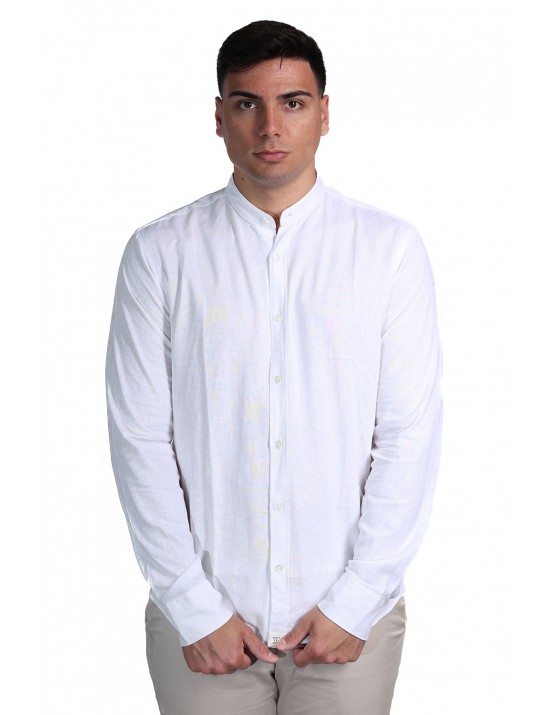 camicia in lino peuterey UOMO BIANCA 730 - GORDON LI - PEU5930 vista frontale
