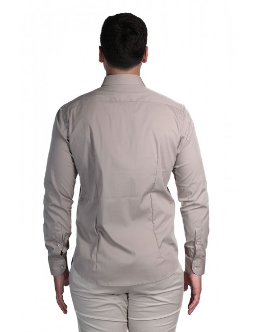 camicia alessandro lamura UOMO TORTORA 5 - SAM01 vista posteriore