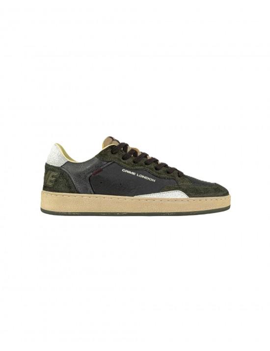 scarpe crime london UOMO NERE E VERDI - CHELSEA - 11204AA8.20 vista laterale