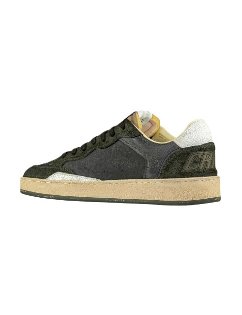 scarpe crime london UOMO NERE E VERDI - CHELSEA - 11204AA8.20 vista posteriore