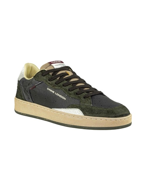 scarpe crime london UOMO NERE E VERDI - CHELSEA - 11204AA8.20 vista  frontale
