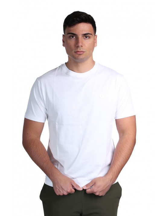 t-shirt save the duck UOMO BIANCA 00000 - DT1194M - BESY22 ADELMAR vista frontale