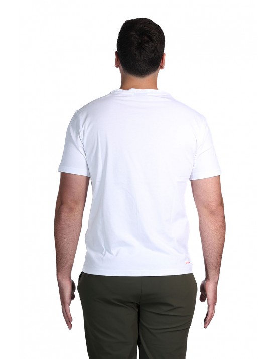 t-shirt save the duck UOMO BIANCA 00000 - DT1194M - BESY22 ADELMAR vista frontale