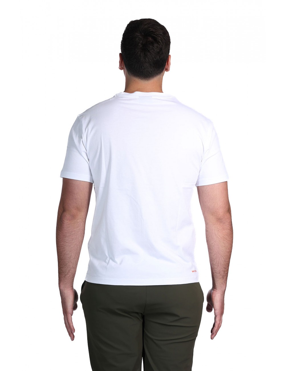 t-shirt save the duck UOMO BIANCA 00000 - DT1194M - BESY22 ADELMAR vista posteriore