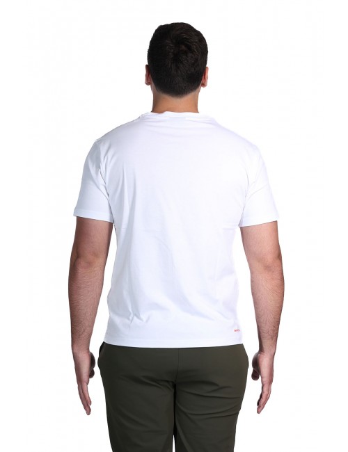 t-shirt save the duck UOMO BIANCA 00000 - DT1194M - BESY22 ADELMAR vista posteriore