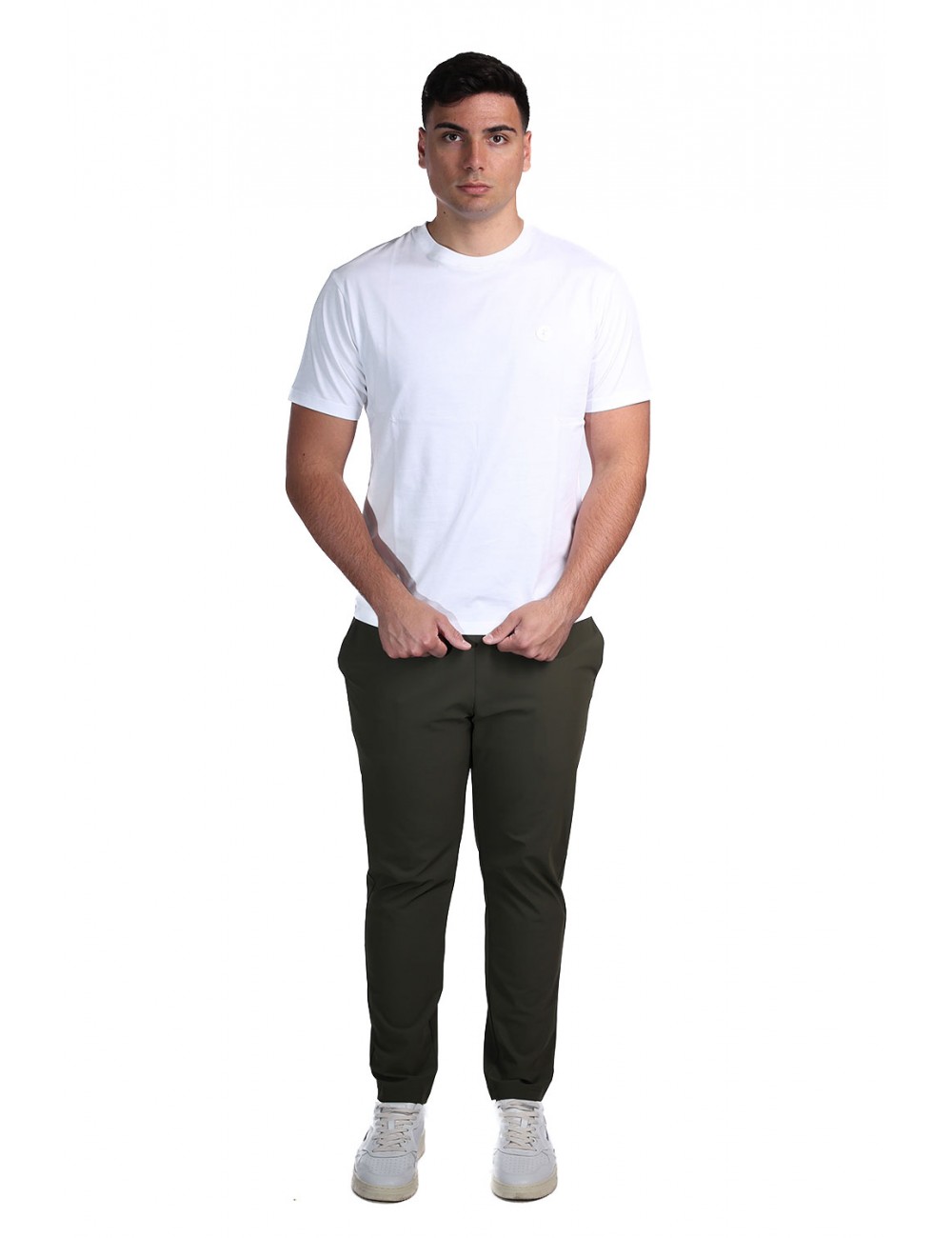 t-shirt save the duck UOMO BIANCA 00000 - DT1194M - BESY22 ADELMAR vista completo frontale