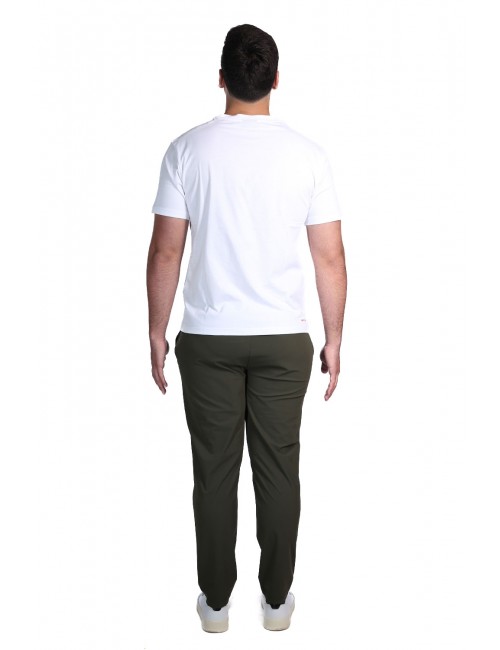 t-shirt save the duck UOMO BIANCA 00000 - DT1194M - BESY22 ADELMAR vista completo posteriore