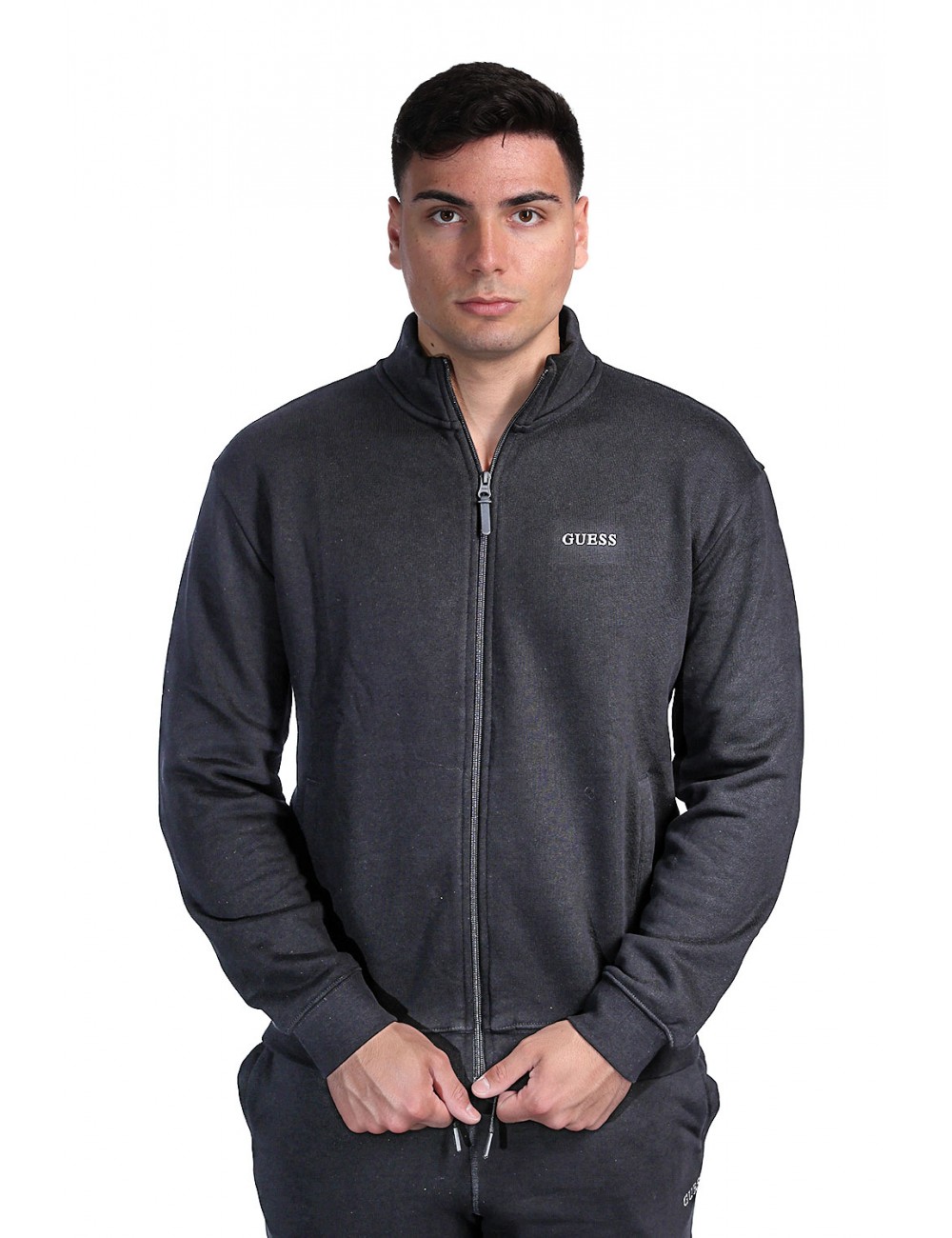 felpa guess UOMO NERA JBLK - Z6RQ16KAIJ1 vista frontale