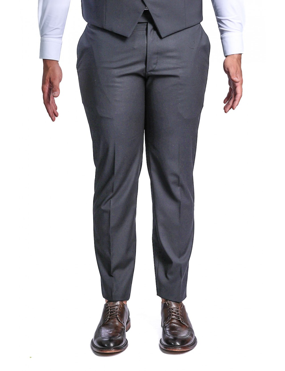 smoking bharnaba philosophy UOMO NERO - TEVERERASO - AB2123P vista pantalone frontale