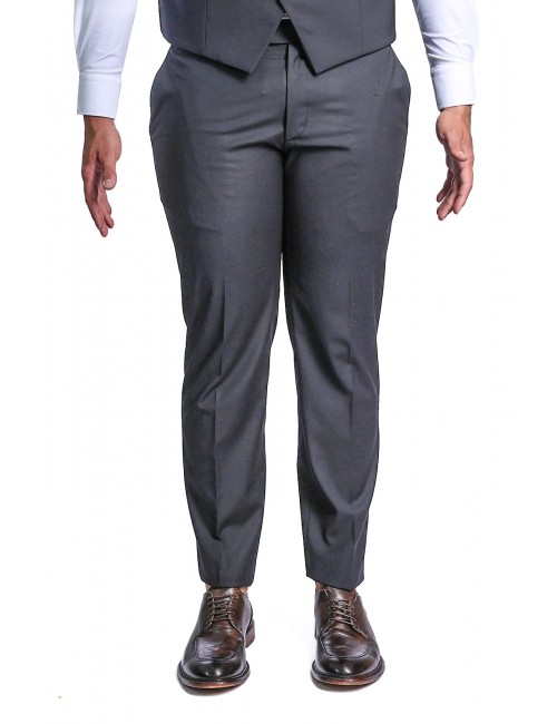 smoking bharnaba philosophy UOMO NERO - TEVERERASO - AB2123P vista pantalone frontale