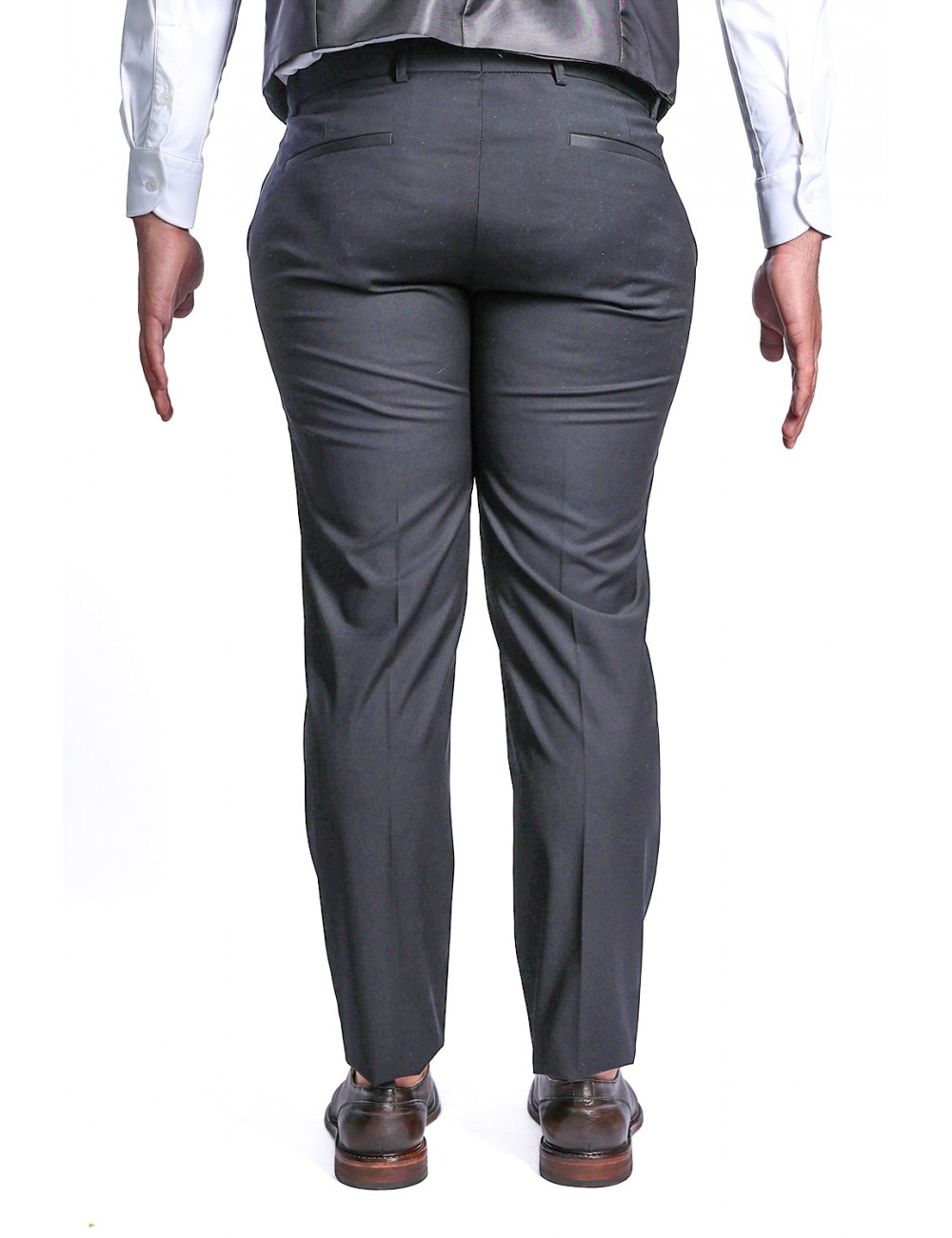 smoking bharnaba philosophy UOMO NERO - TEVERERASO - AB2123P vista pantalone posteriore