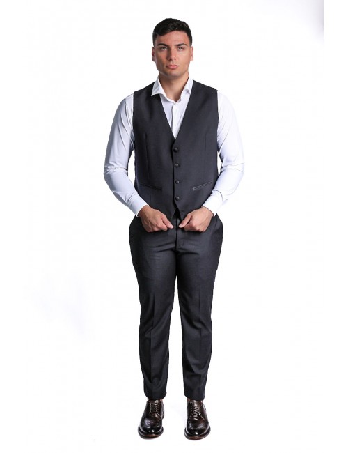 smoking bharnaba philosophy UOMO NERO - TEVERERASO - AB2123P vista frontale 2