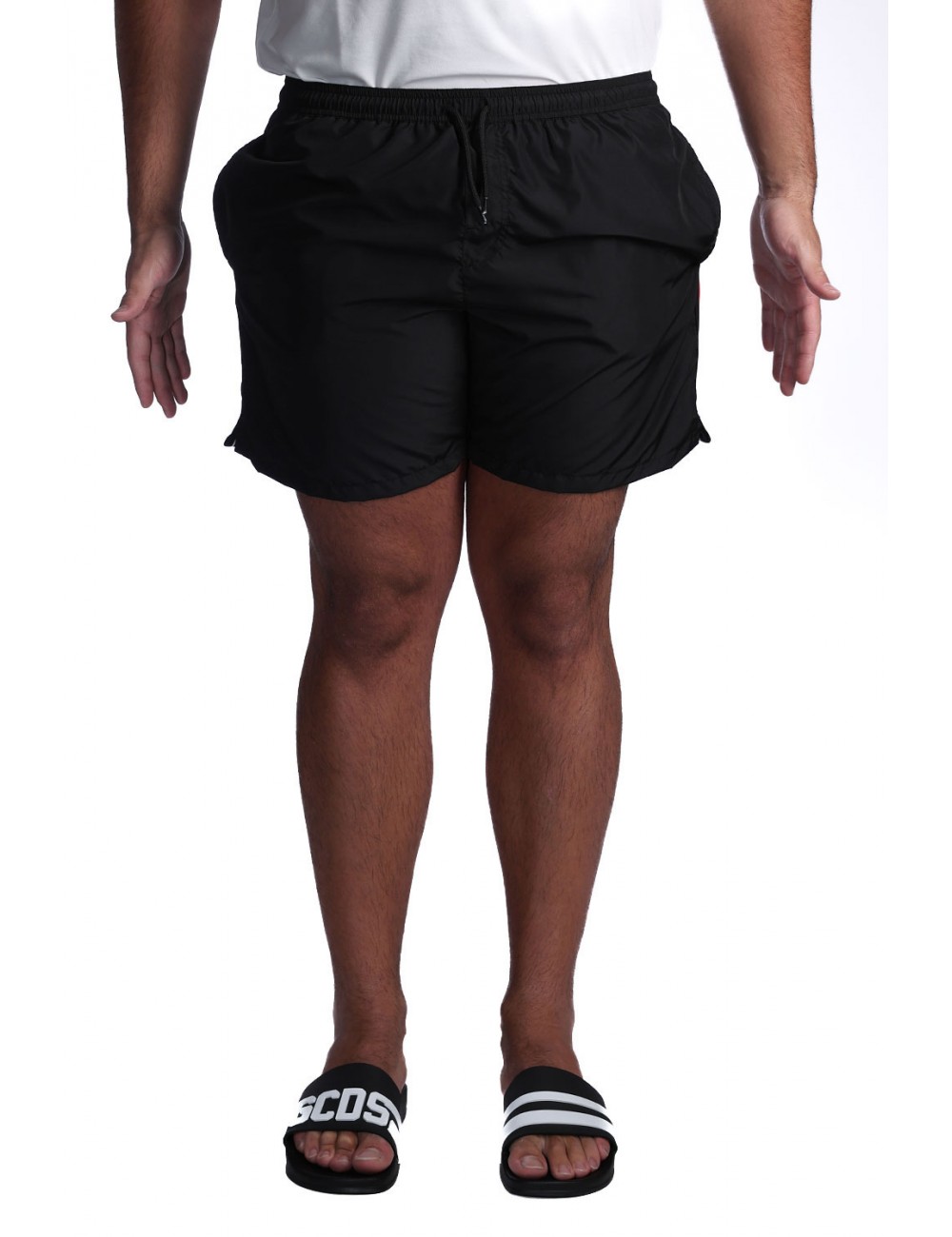 costume a pantaloncino gcds UOMO BLACK/BLACK - C1MEQS244T016-999B vista frontale
