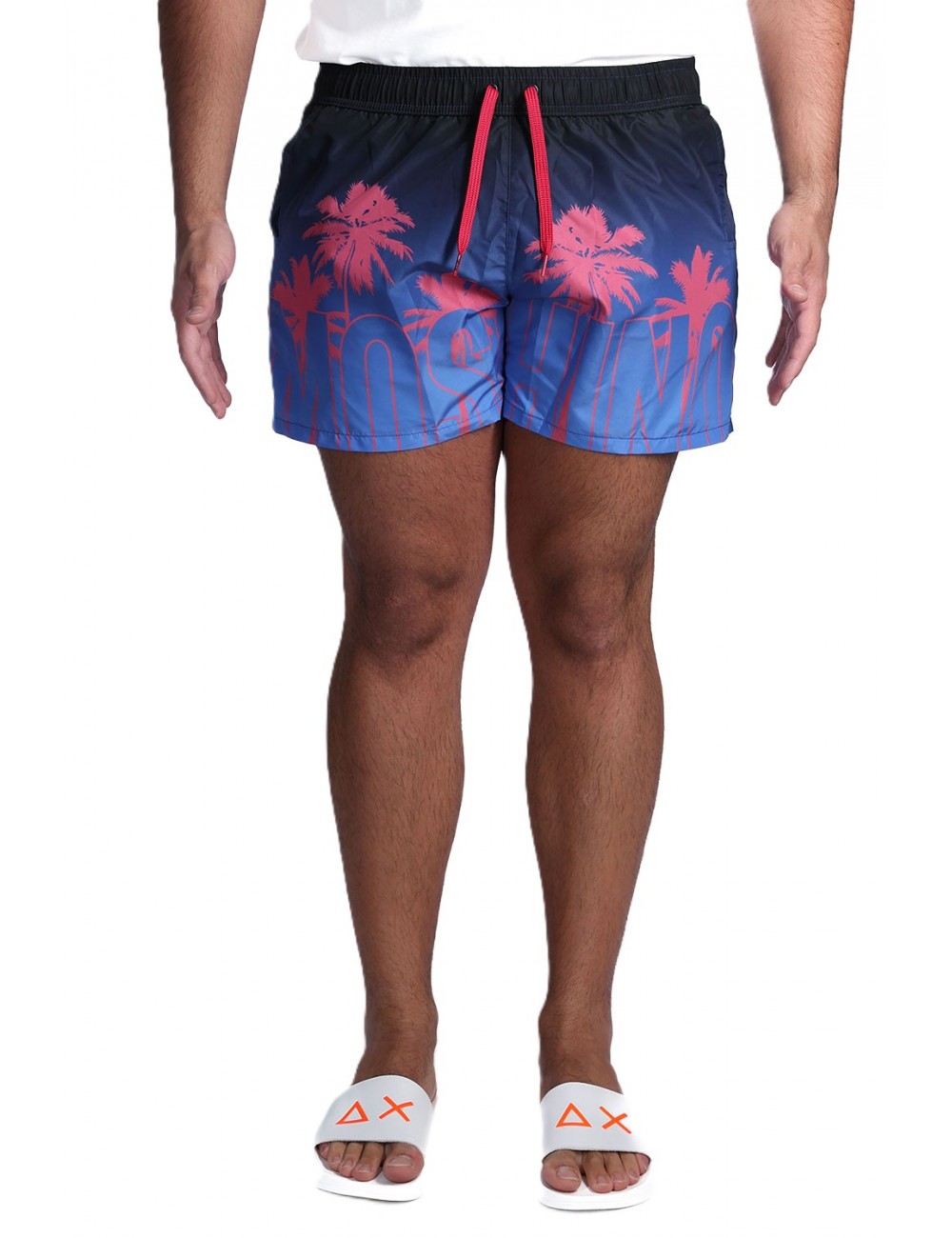 costume a pantaloncino moschino UOMO BLU 1296 - V3A4208 - 9308  vista frontale
