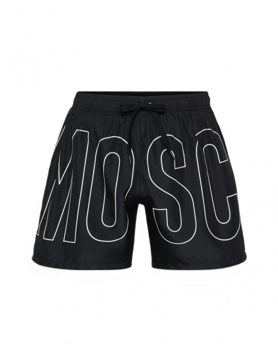costume a pantaloncino moschino UOMO NERO 1555 - V3A4203 - 9301 vista frontale