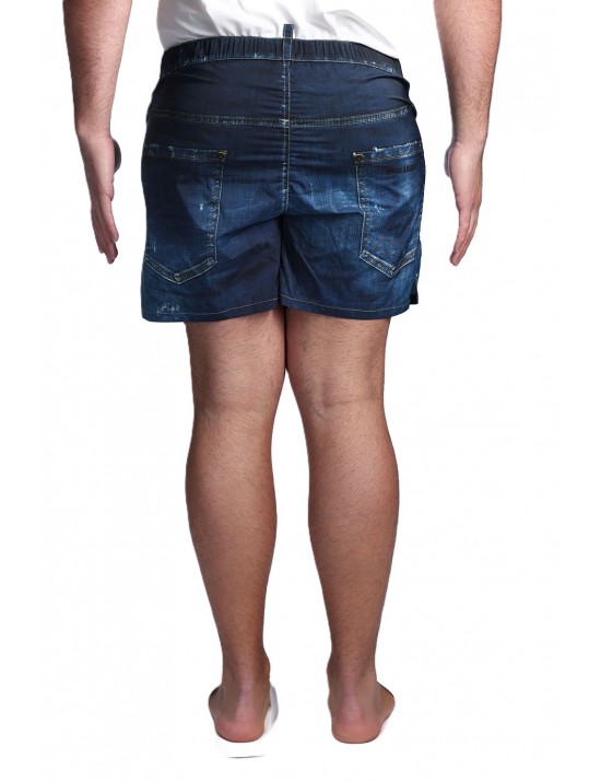 costume a pantaloncino dsquared2 UOMO BLU 427 - D7B626690 vista frontale