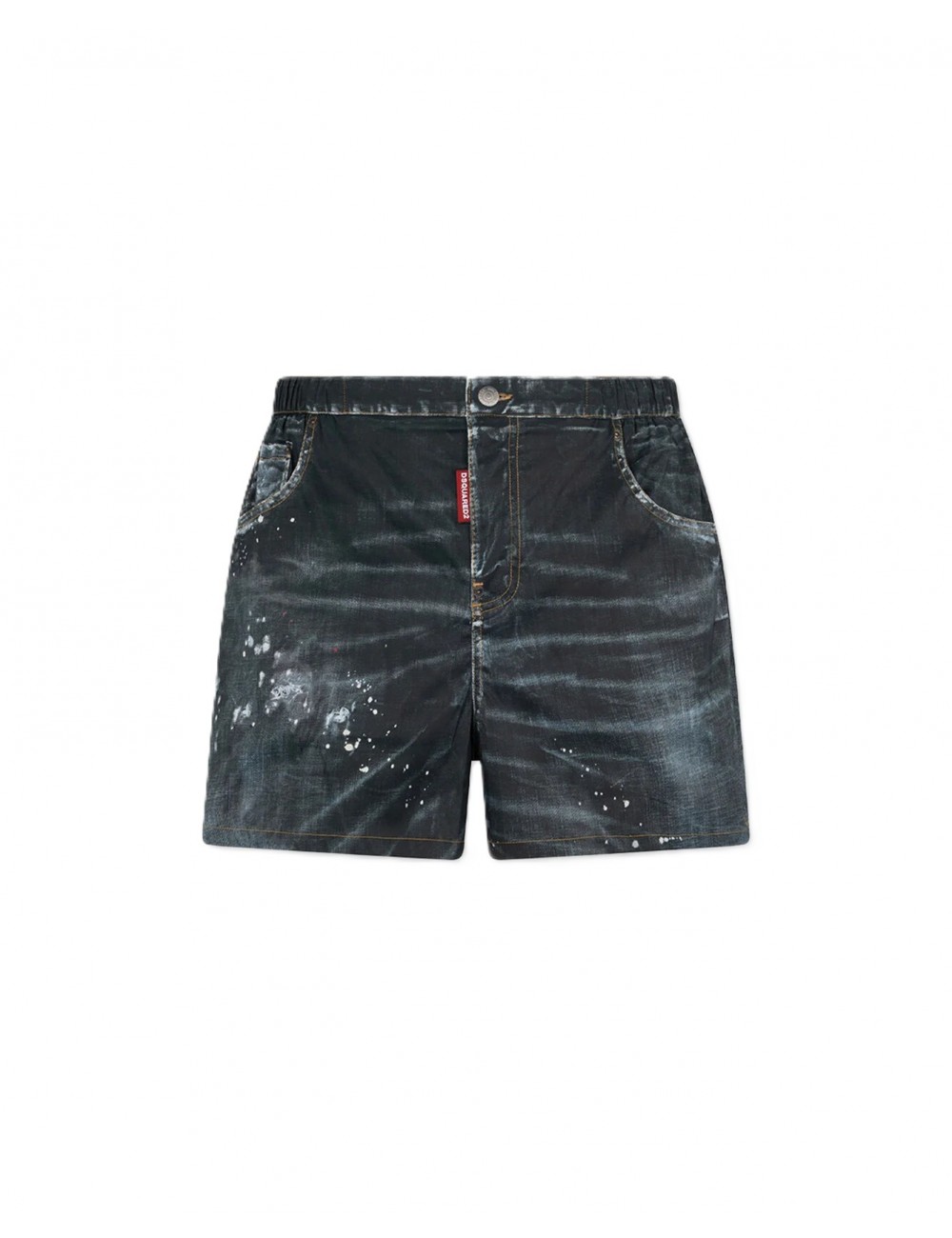 costume a pantaloncino dsquared2 UOMO NERO 001 - D7B626690 vista frontale