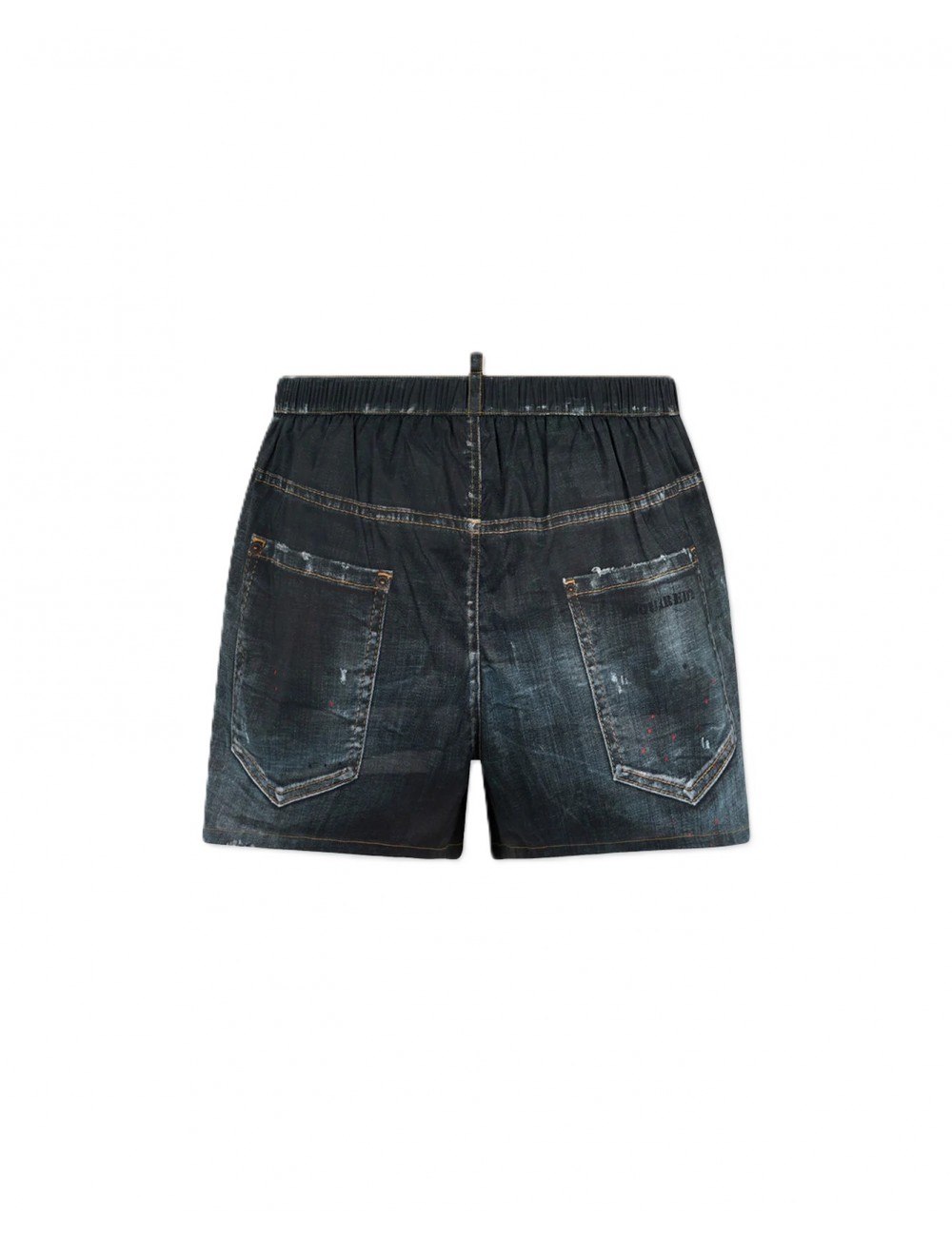 costume a pantaloncino dsquared2 UOMO NERO 001 - D7B626690 vista frontale