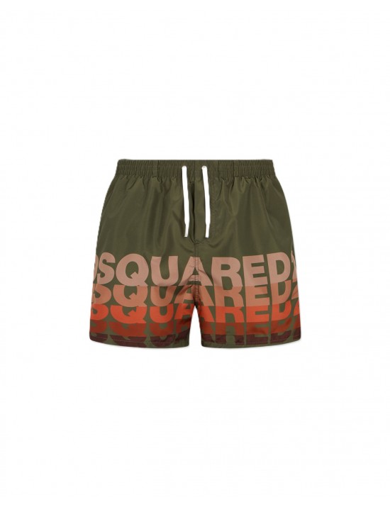 costume a pantaloncino dsquared2 UOMO VERDE 302 - D7B626710 vista frontale