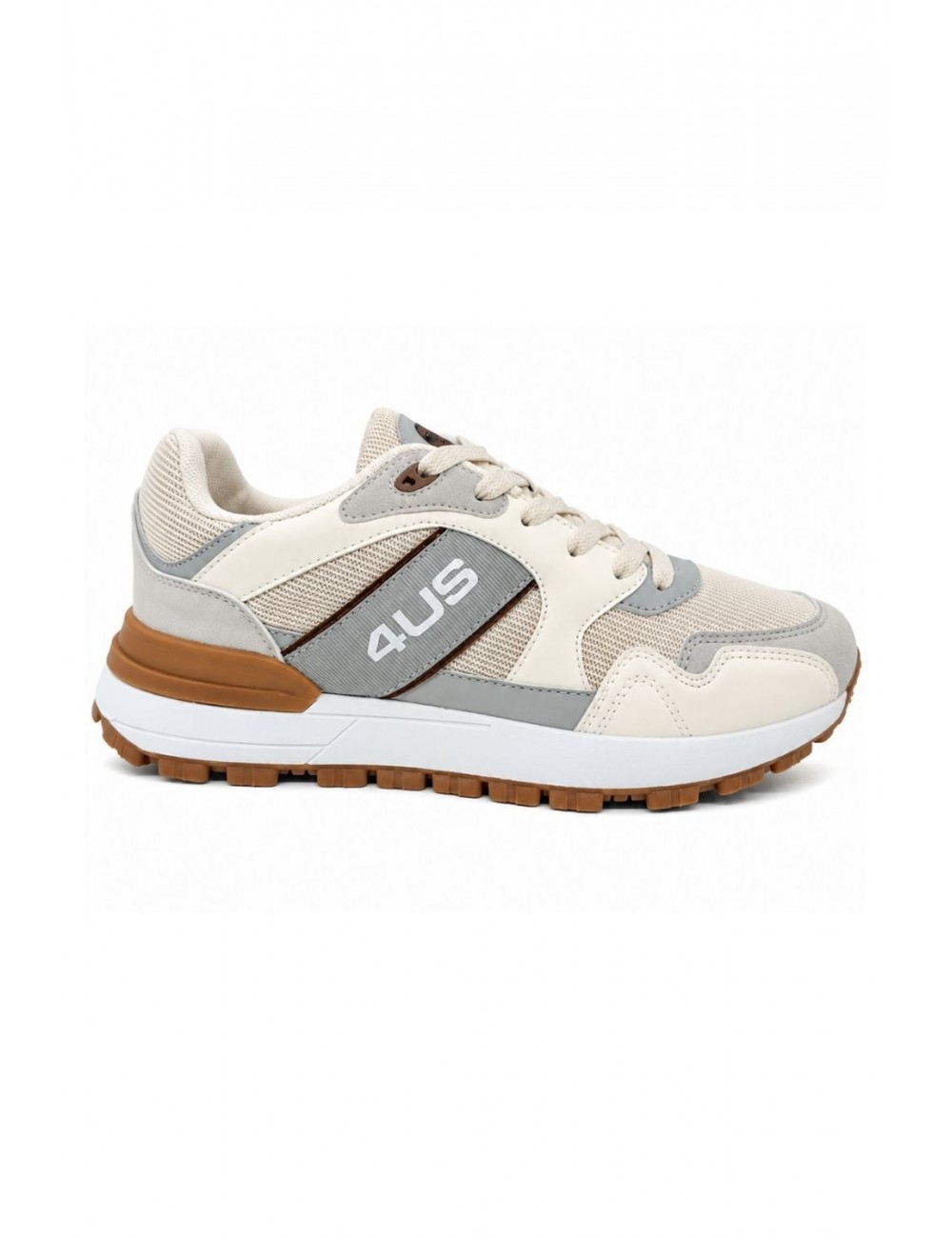 scarpe 4us cesare paciotti UOMO AVORIO 01 WHITE - SNOOZE vista laterale