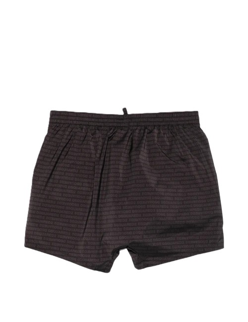costume a pantaloncino dsquared2  UOMO NERO 010 - D7B646600 vista posteriore