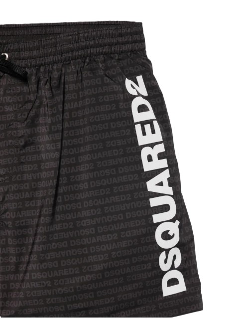 costume a pantaloncino dsquared2  UOMO NERO 010 - D7B646600 vista dettaglio