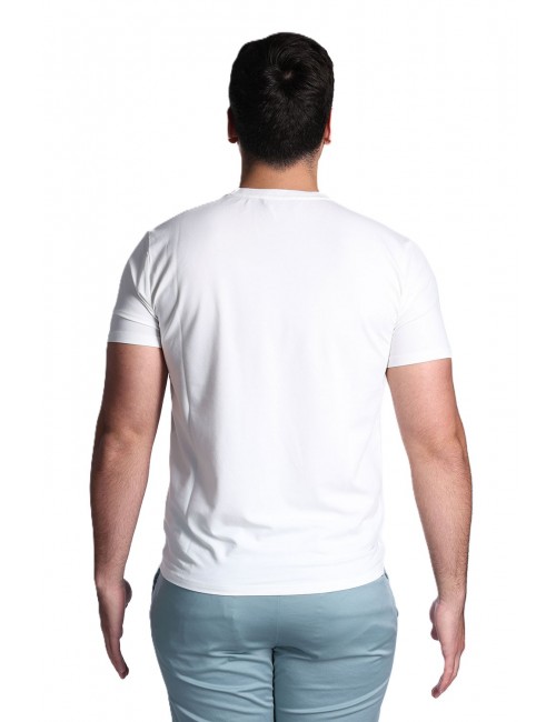t-shirt peuterey UOMO BIANCA 730 - ZOLE 02 - PEU5470 vista posteriore