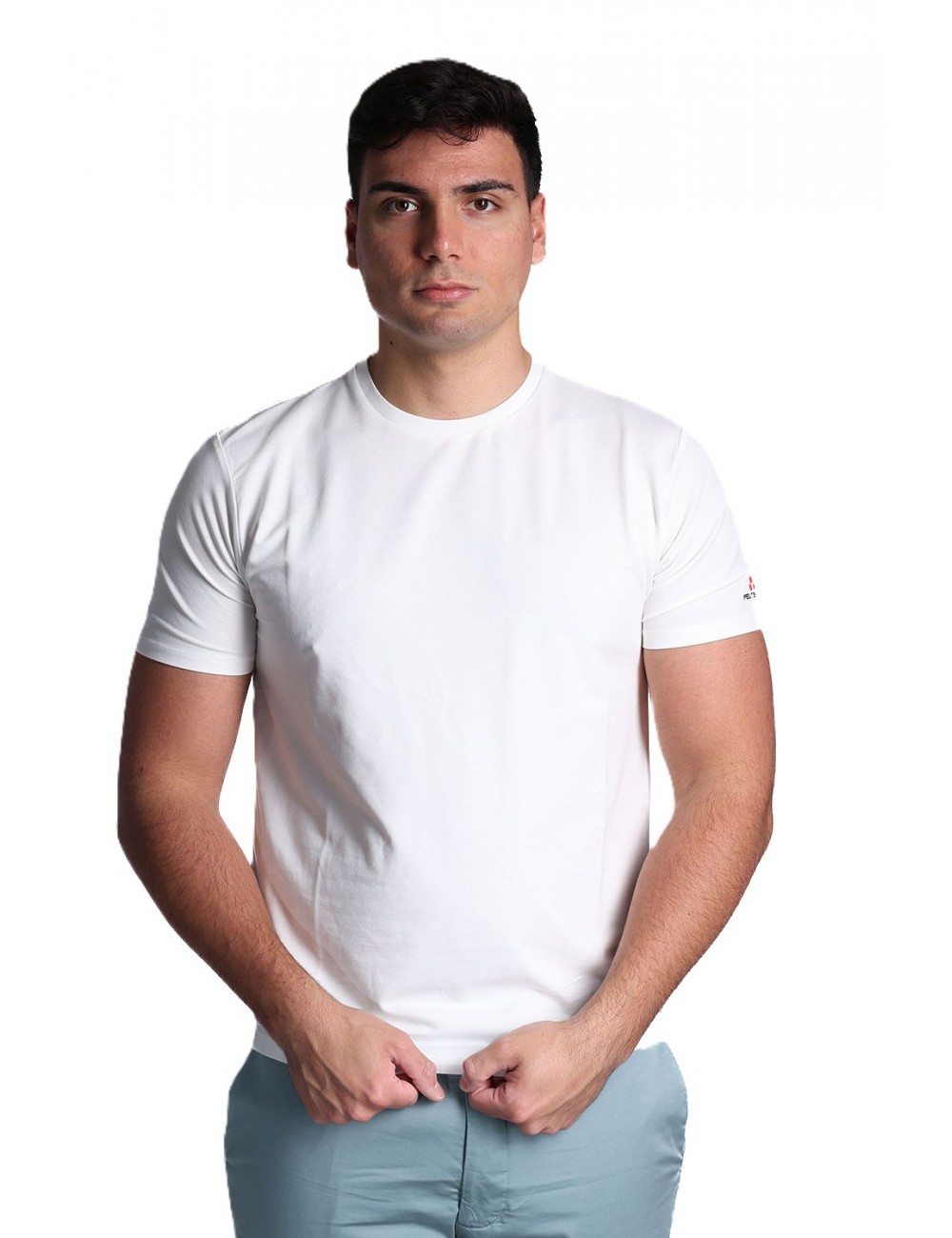 t-shirt peuterey UOMO BIANCA 730 - ZOLE 02 - PEU5470 vista frontale