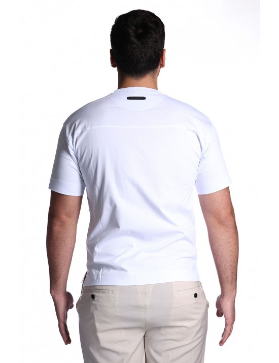 t-shirt gazzarrini UOMO BIANCA - TE241G vista frontale
