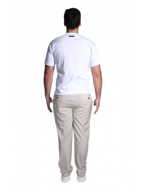 t-shirt gazzarrini UOMO BIANCA - TE241G vista completo posteriore