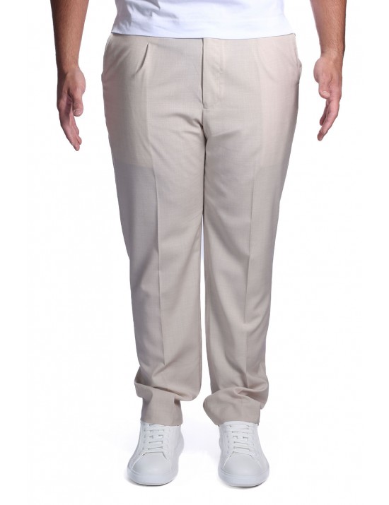 pantalone gazzarrini UOMO BEIGE - PSE774G vista frontale