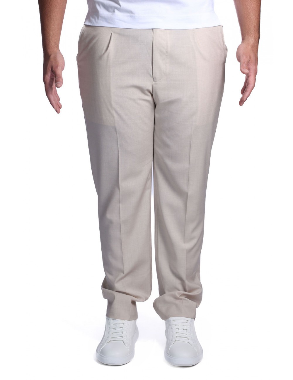 pantalone gazzarrini UOMO BEIGE - PSE774G vista frontale