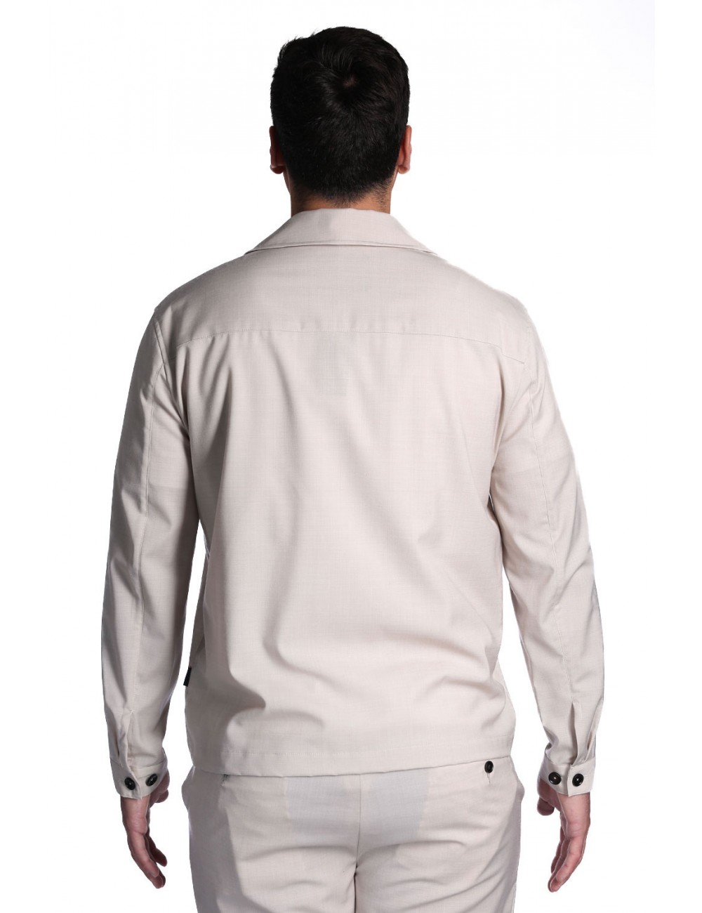camicia gazzarrini UOMO BEIGE - GBE726G vista frontale