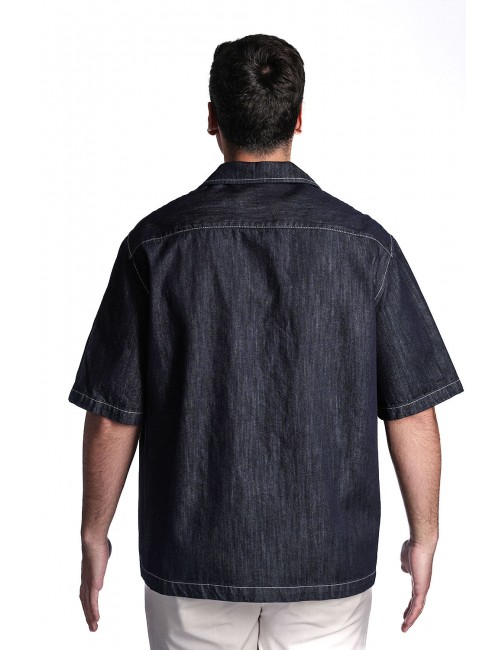 camicia gazzarrini UOMO BLU - CE347G vista posteriore