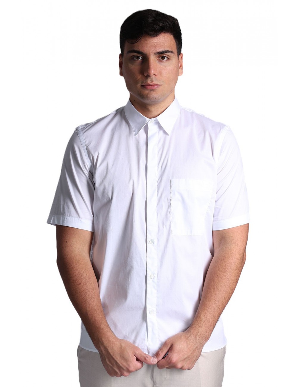 camicia gazzarrini UOMO BIANCA - CE350G vista frontale