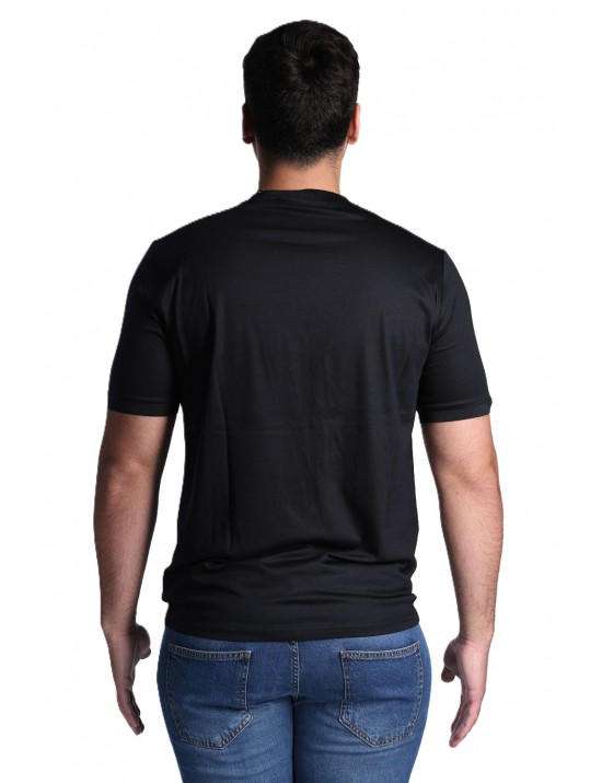 t-shirt john richmond UOMO BLACK - UMP26076TS vista frontale