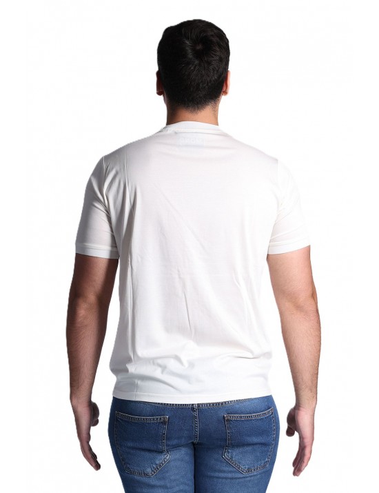 t-shirt john richmond UOMO PANNA OFF WHITE - UMP26076TS vista frontale