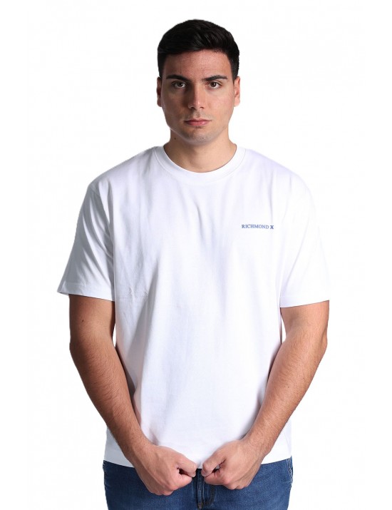t-shirt john richmond UOMO WHITE - UMP26027TS vista frontale