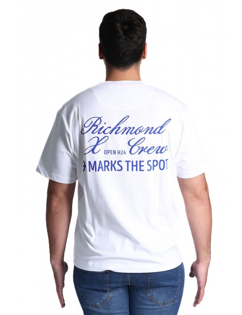 t-shirt john richmond UOMO WHITE - UMP26027TS vista posteriore