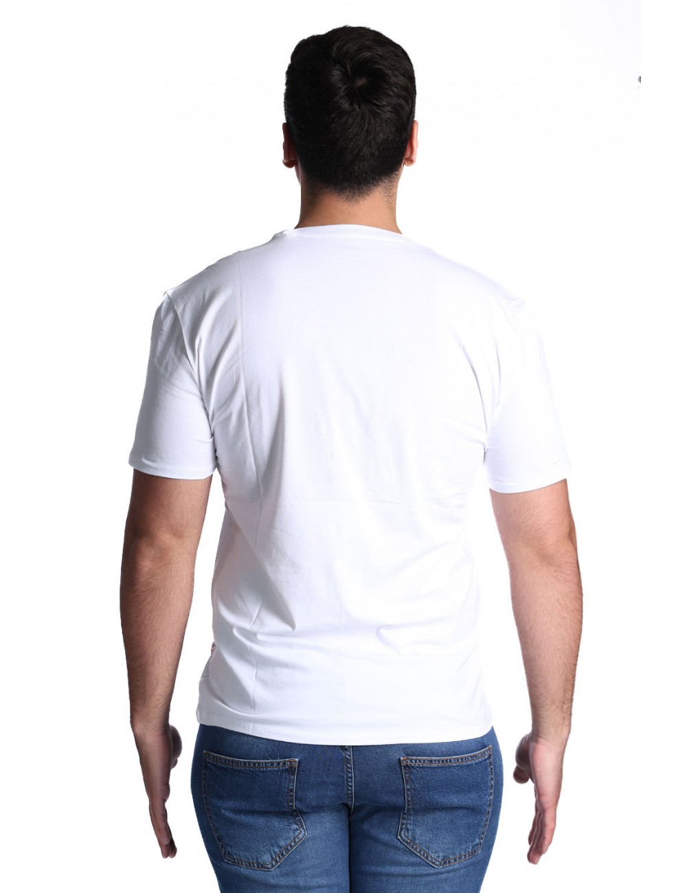t-shirt guess UOMO BIANCA G011 - F6GI09J1314 vista frontale